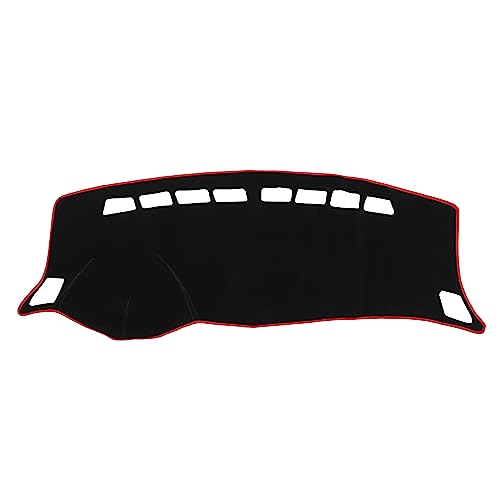 VekAuto Car Dashboard Cover Compatible for Nissan Sentra 12-19, Protective Polyester Red Center Console Interior Trim Dash Cover Mat Pad