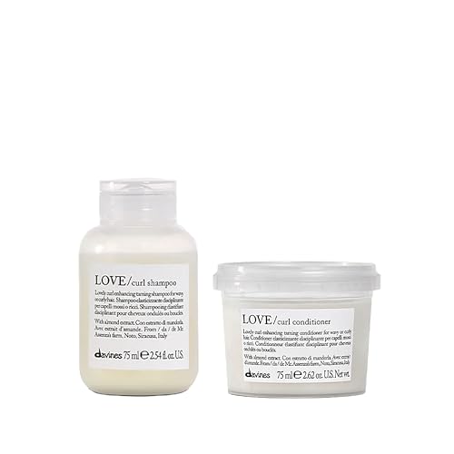 Davines LOVE Curl Shampoo | Wavy & Curly Hair Shampoo | Smooth and Moisturize Curls with Almond Extract | 8.45 fl oz