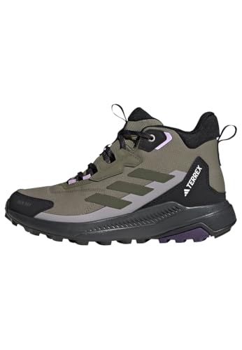 adidas Donna Terrex Anylander Mid Rain.Rdy Hiking Shoes, Olive Strata/Night Cargo/Core Black, 39 1/3 EU
