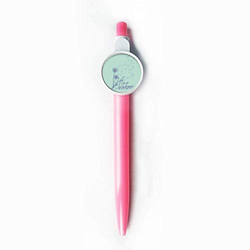 Stylo à bille rétractable pissenlit bleu pour vos carnets de notes