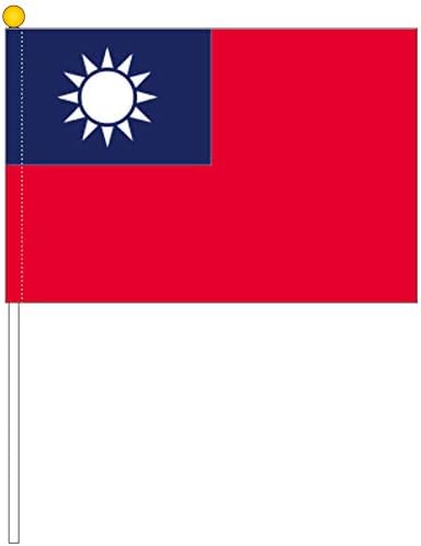 Amazon Tospa 台湾中華民国国旗ポータブルフラッグ 25 37 5cm テトロン製 地図 国旗 おもちゃ