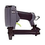 Master Mechanic Pneumatic Upholstery Stapler, 22 Gauge Heavy Duty Aluminum Staple Gun Tool Set for Fabric, Automotive Interior, and Projects