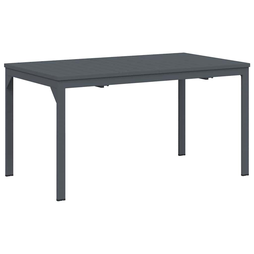 malowana proszkowo rama antracytowa zestaw ogrodowy 180 x 80 x 74 cm