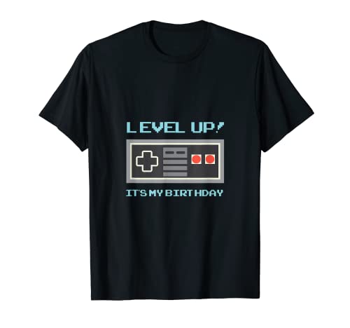 Cool Video Gamer Shirt Gift For Birthdays: Level Up T-Shirt