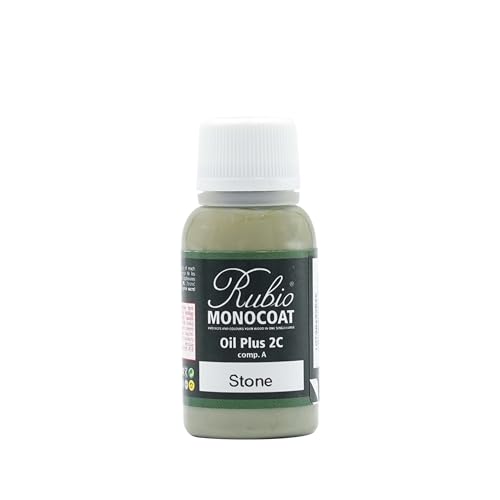 Rubio Monocoat Oil Plus 2C Sample, Wood Stain, Stone, 20 mL