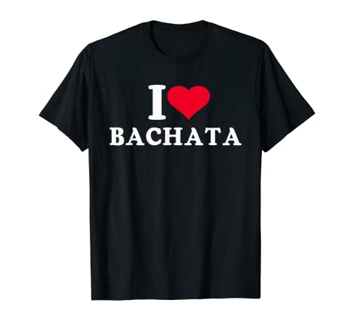 T-shirt cool avec inscription « I Love Bachata Music Dominican Republic » T-Shirt
