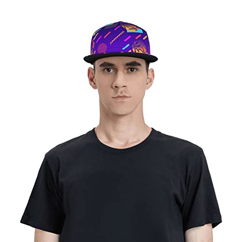 Manqinf Retro Memphis 80S Or 90S Baseball Cap Trucker Hat Adjustable Unisex Snapback Cap For Men Women #TOP6