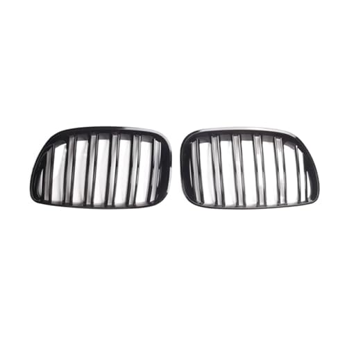 Rejillas delanteras superiores en negro brillante para coche SUV X5 E53 modelos de 2004 a 2006