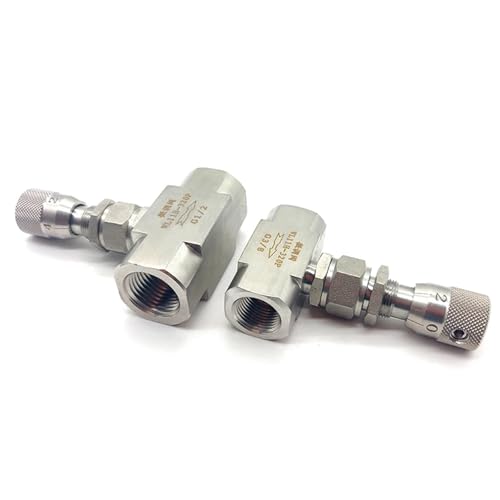Vanne de regulation inox 304 de haute precision filetée 3/8 - 3