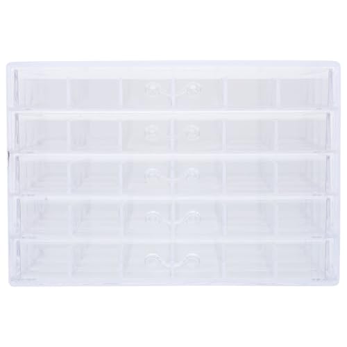Organisateur transparent 5 tiroirs et 120 compartiments pour manucure - 5