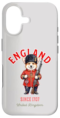 Welsh Corgi Dog Tee London Guard of the King England Flag �X�}�z�P�[�X iPhone 17 �p