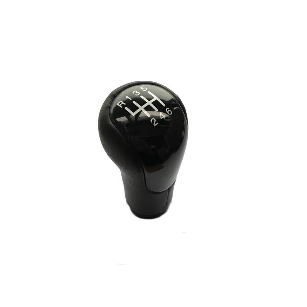 YDXHERTA for Fiesta for Fusion 2002-2008 MT 5 6 Speed Black Car Shift Gear Knob Handle Dust Cover Auto Parts(6speed Black)