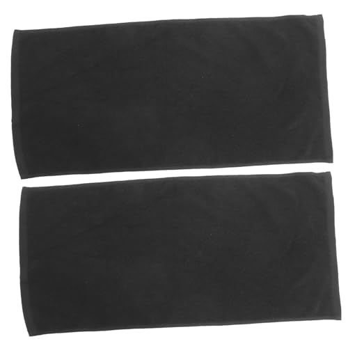 HAPINARY 2pcs Pure Cotton Black Hair Towels Quick Drying Absorbent Soft for Women Salon Home Use