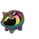 La alcancía está diseñada para almacenar monedas perdidas o ahorros. Tiene un tapón en la parte inferior de la alcancía para que puedas reutilizar la alcancía sin tener que romperla.
