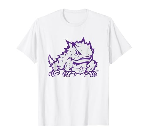 TCU Horned Frogs Mascot White Officially Licensed T-Shirt