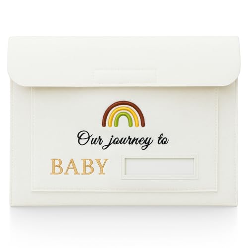 Our Journey to Baby Felt Document Organizer – IVF Gift for Women, Baby...