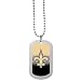 NFL New Orleans Saints Team Tag Necklace, Steel, 26"