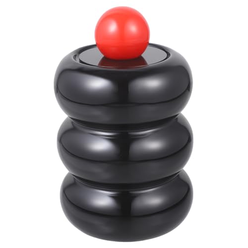 BEBEMOKO Ceramic Toothpick Jar Office Decore Multifunctional Storage Box Floss Box Homedecor Stylish Design Cotton Pads Toothpicks Lightweight Swab Holders Swab Storage Jar Ceramics Black