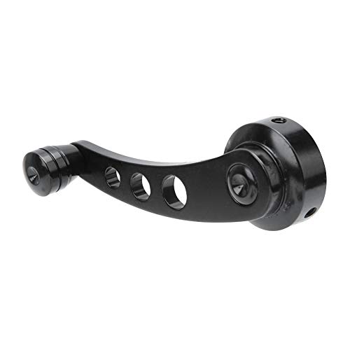 Image of Aramox Window Cranks Set Universal Window Handle Kit 3in Black CNC Aluminum Alloy Window Winder Glass Crank Handle Door Aluminum Alloy Automotive Replacement
