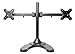 MonMount Dual LCD Freestanding Monitor Stand Up to 24-Inch, Black (LCD-6460B)