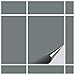 Produktbild FoLIESEN Fliesenaufkleber 15x20 cm für Bad, Küche, Badezimmer - Fliesen-Folie selbstklebend - 60 Klebefliesen, .:Grau glänzend