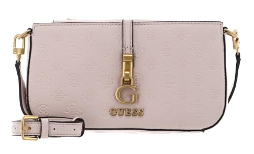 GUESS cross body bag G James Logo Mini Double Zip Crossbody Bag Blush Logo beige