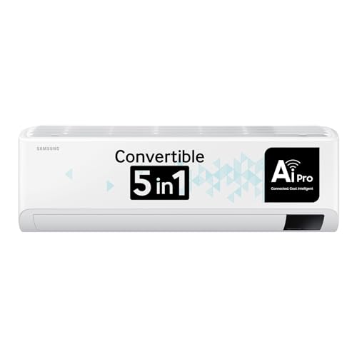 Samsung 1.5 Ton 3 Star Wi-fi Enabled, Inverter Split AC (Copper, Convertible 5-in-1 Cooling Mode,...