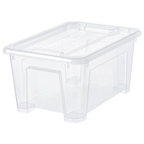 SAMLA Boîte de rangement empilable en plastique transparent pour trier
