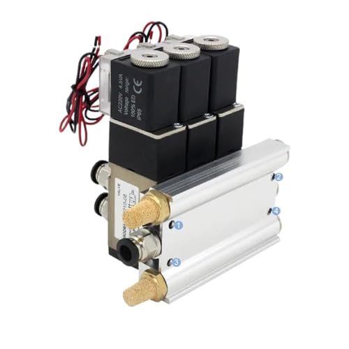 Electrovanne 4V210-08 5 voies distributeur pneumatique AC220V 5 stations