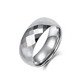Tolldek Anillos para hombre de acero de tungsteno gótico, 23 mm, anillo de compromiso para hombres, rombos, anillos de compromiso, resistentes al agua, talla 52-67, Acero de tungsteno, Sin circonita
