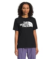 The North Face Women's Short Sleeve Half Dome Tee, TNF Black/TNF White, X-Large