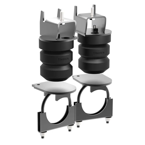 HLUCHY FR1504E Rear Helper Spring Replacement for Ford F150 2WD & 4WD 2015-2024, 6000lbs Load Capacity, 1Pair Rear Suspension System Replacing Bump Stops, Bump Stop, Car Axle SES Kit