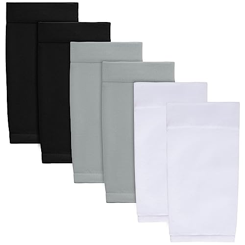HOVEOX 3 Pairs Tattoo Cover Up Sleeve Forearm Tattoo Cover Tattoo Cover Up Compression Sleeves Arm Sleeves for Women Men (Black, Grey, White)