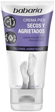 Babaria Dry Feet Cream - Absorbs Quickly to Instantly Soothe and Smooth - Deepest Hydrating Effect - Infused with Aloe Vera, Sweet Almond, and Shea Butter - Suitable for All Skin Types - 5.1 oz