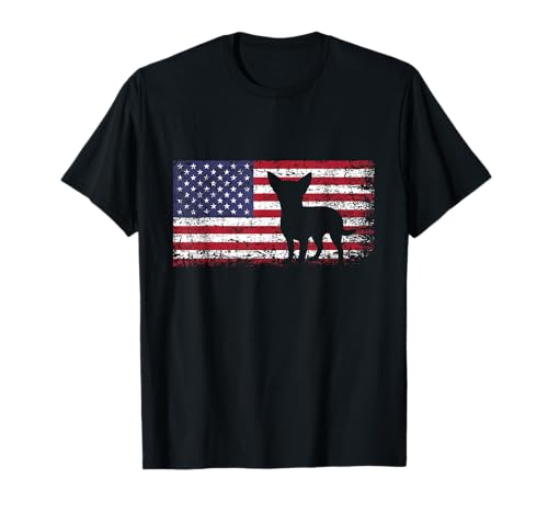 Chihuahua American Flag I Love My Chihuahua T-Shirt T-Shirt