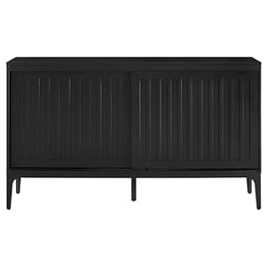 Crosley Furniture Asher Mid-Century Modern Sideboard Buffet Cabinet with Storage, Living Room Credenza, Matte Black Crosley Furniture Asher Mid Century Modern Sideboard Buffet Cabinet with Storage Living Room Credenza Matte Black