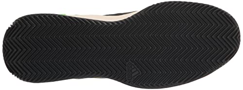 adidas Tênis masculino Adizero Ubersonic 4, Preto/preto/amarelo (argila), 11.5