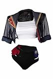 Jinx Cosplay Vi Costume Adult Women Anime Cosplay Swimsuit Game Character Swimwear Halloween Outfits Black