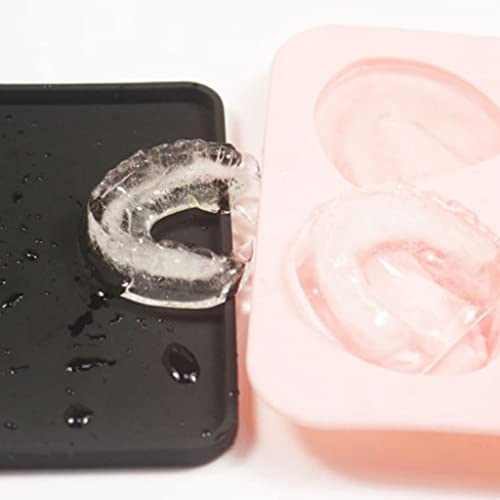 Molde de hielo silicona con forma de dientes 4 huecos miniatura 2