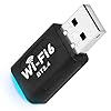 Adiwo WiFi 6 Chiavetta Wifi, USB Wifi per PC, Fisso Dual Band 5Ghz 2,4 Ghz Adattatore Wifi USB Chiavetta Internet per Windows 11/10/7, USB2.0 Ricevitore Wi-Fi OFDMA