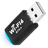 Adiwo WiFi 6 Chiavetta Wifi, USB Wifi per PC, Fisso Dual Band 5Ghz 2,4 Ghz Adattatore Wifi...