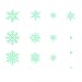 Pegatinas De Copo De Nieve Que Brillan En La Oscuridad, Calcomanías De Estrellas Brillantes, Calcomanías De Pared Luminosas Para Niños, Dormitorio, Sala De Estar, Techo Decor, Decoración De Navidad