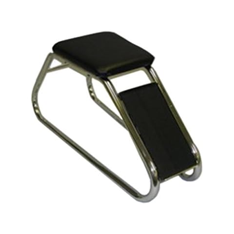 Classic Chrome Shoe Fitting Stool with Padded Seat Cover