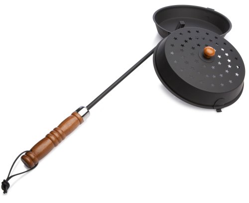 Rome's Chestnut Roaster And Fireplace Popcorn Popper, Steel With Wood Handle #TOP2