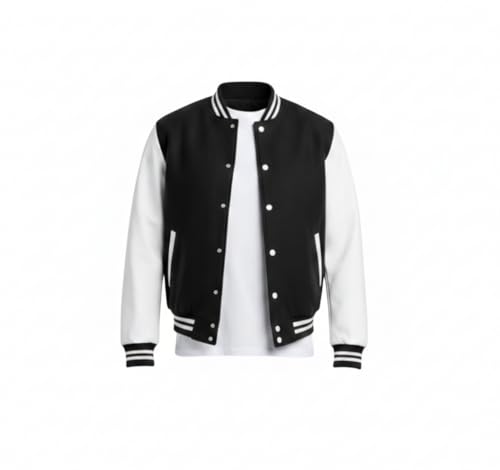 Image of Koverify Unisex Adult Cotton Blend Standard Length Letterman Jacket