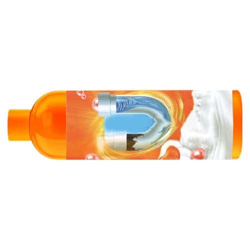 Rengue Potente Líquido Limpiador de Desagües para Fregadero, Agente Activo, Eliminador Rápido de Obstrucciones, 500 G para Desobstrucción de Baños e Inodoros Potente Líquido Limpiador de Desagües