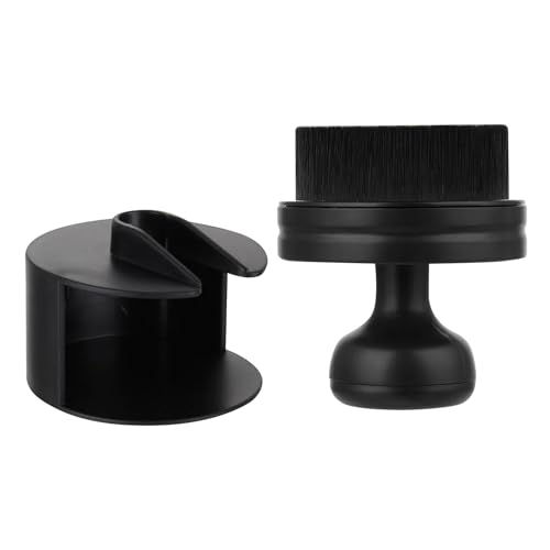 Finehenchi Cepillo de limpieza de neumáticos de automóvil, cepillo de limpieza reutilizable con cubierta de soporte, aplicador de apósito de neumáticos para limpieza de detalles de automóviles,