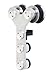 CRL LS2400PS Polished Stainless Laguna Anti-Lift Double Rollers