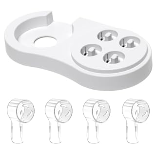 Copri Testine e Porta Spazzolino per Oral B e serie iO, trasparente e bianco