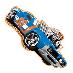 Hot Wheels Shaped Stickers - Prizes 100 Per Pack #TOP3
